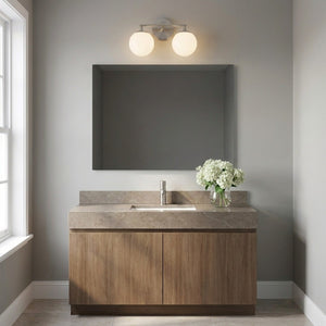 Generation Lighting - GLV1842BN - Two Light Vanity - Nube - Brushed Nickel