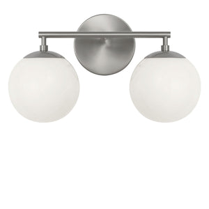 Generation Lighting - GLV1842BNE - Two Light Vanity - Nube - Brushed Nickel