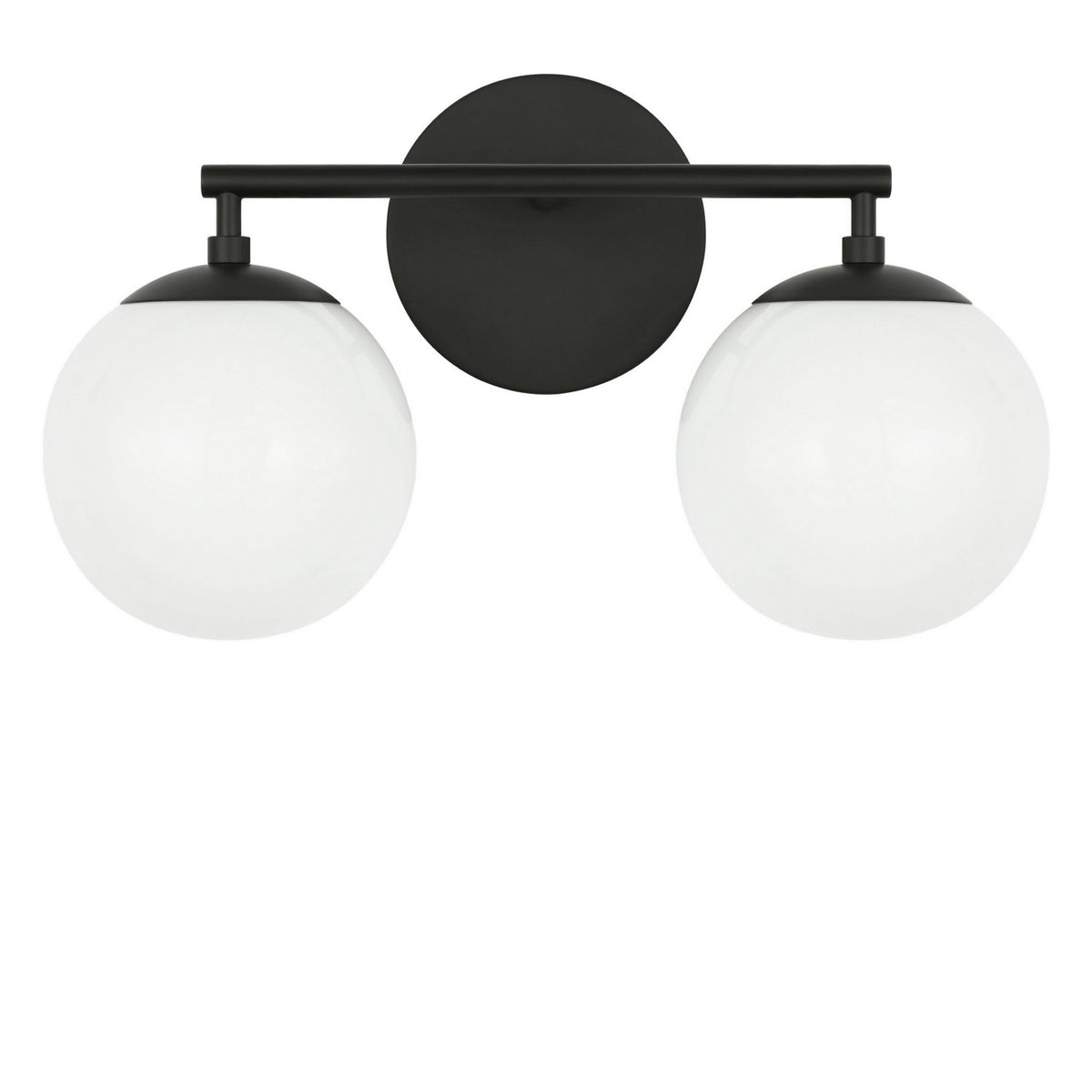 Generation Lighting - GLV1842MBKE - Two Light Vanity - Nube - Midnight Black