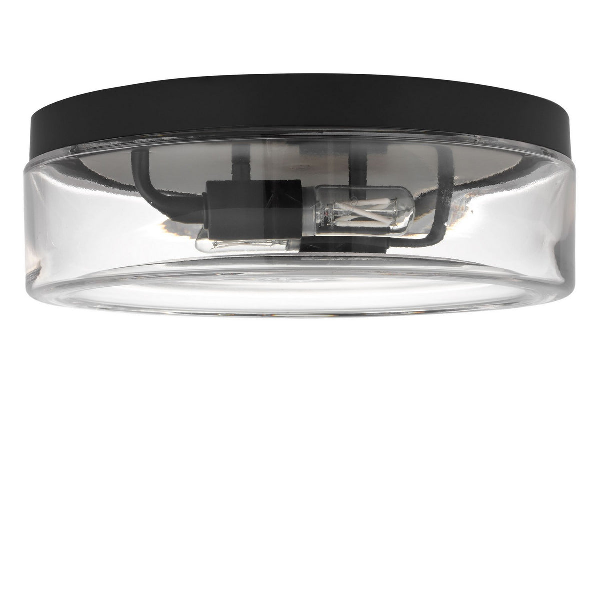 Generation Lighting - GLF1722MBK - Two Light Flush Mount - Rhett - Midnight Black