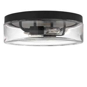 Generation Lighting - GLF1722MBK - Two Light Flush Mount - Rhett - Midnight Black