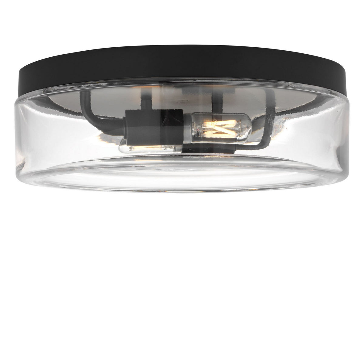Generation Lighting - GLF1722MBK - Two Light Flush Mount - Rhett - Midnight Black