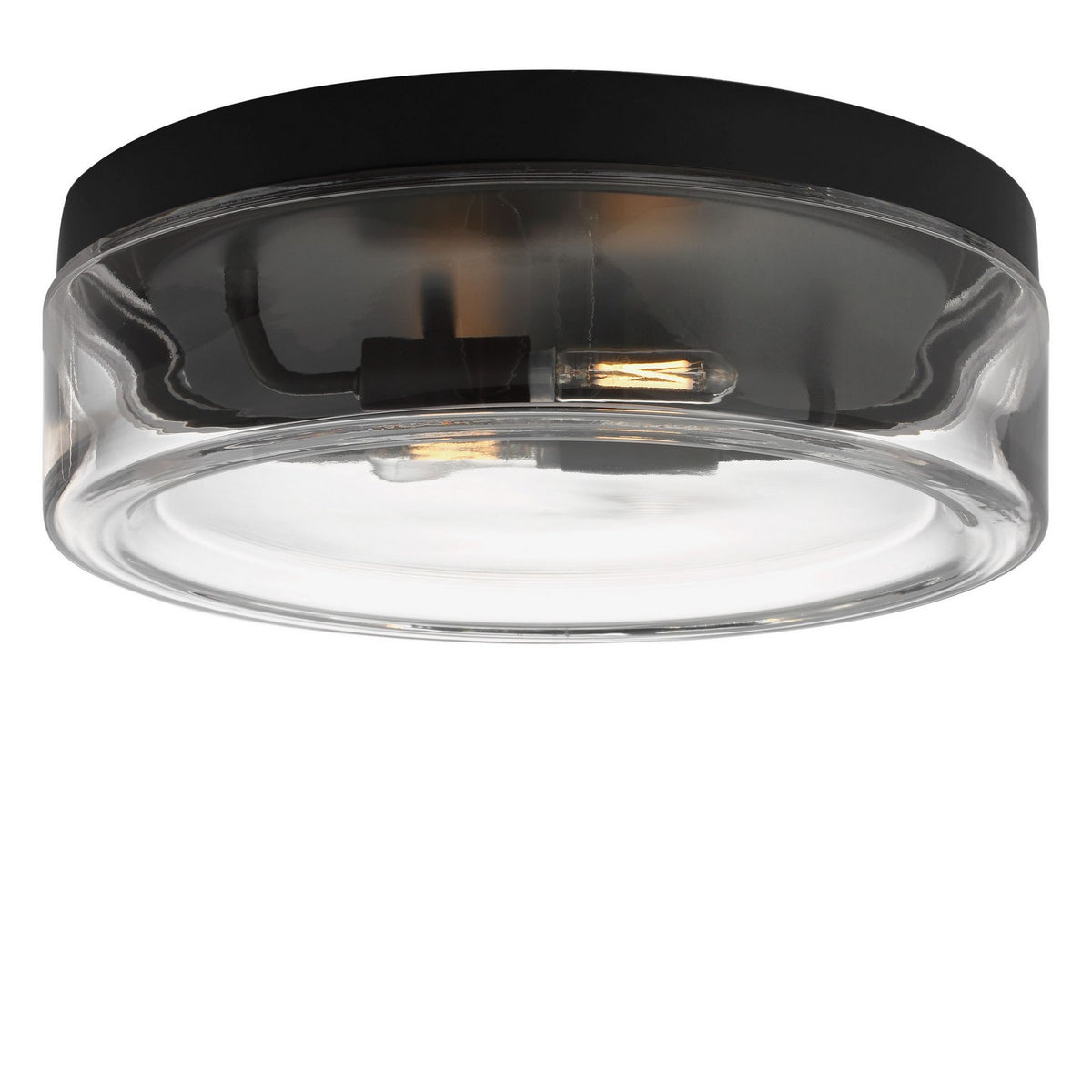 Generation Lighting - GLF1722MBKE - Two Light Flush Mount - Rhett - Midnight Black
