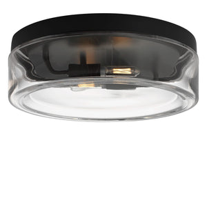 Generation Lighting - GLF1722MBKE - Two Light Flush Mount - Rhett - Midnight Black