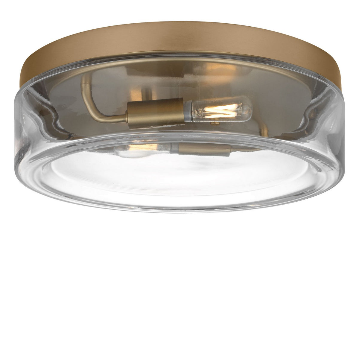 Generation Lighting - GLF1722SB - Two Light Flush Mount - Rhett - Satin Brass