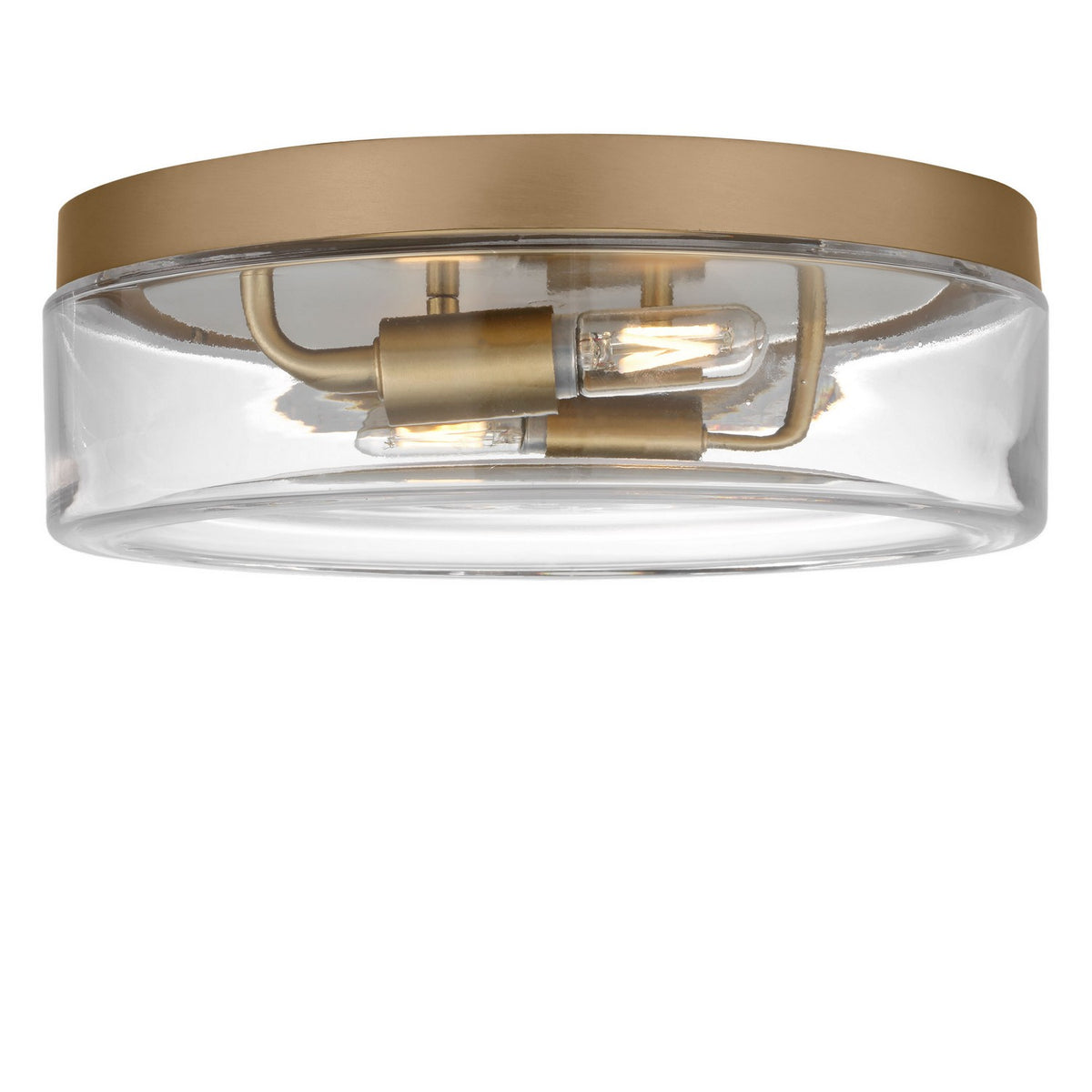 Generation Lighting - GLF1722SBE - Two Light Flush Mount - Rhett - Satin Brass