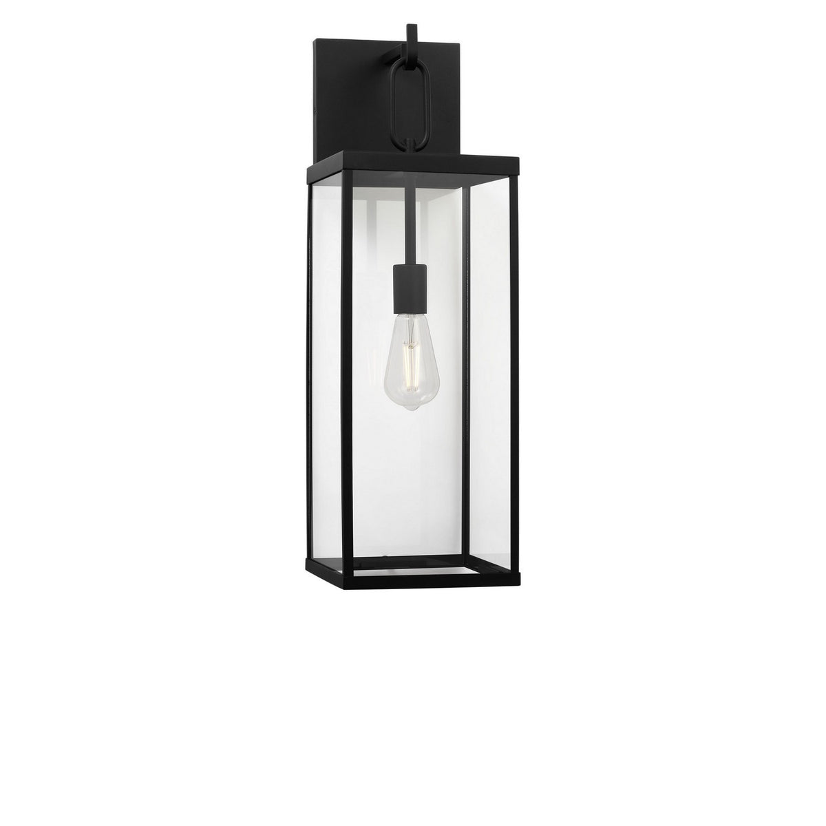 Generation Lighting - GLO1781TXBE - One Light Lantern - Rox - Textured Black