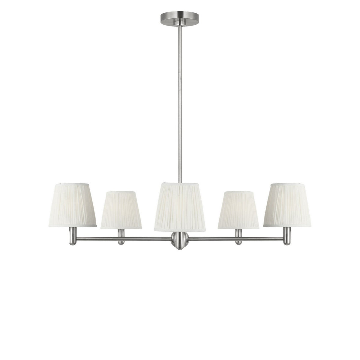 Generation Lighting - GLC1865BNE - Five Light Chandelier - Vilera - Brushed Nickel