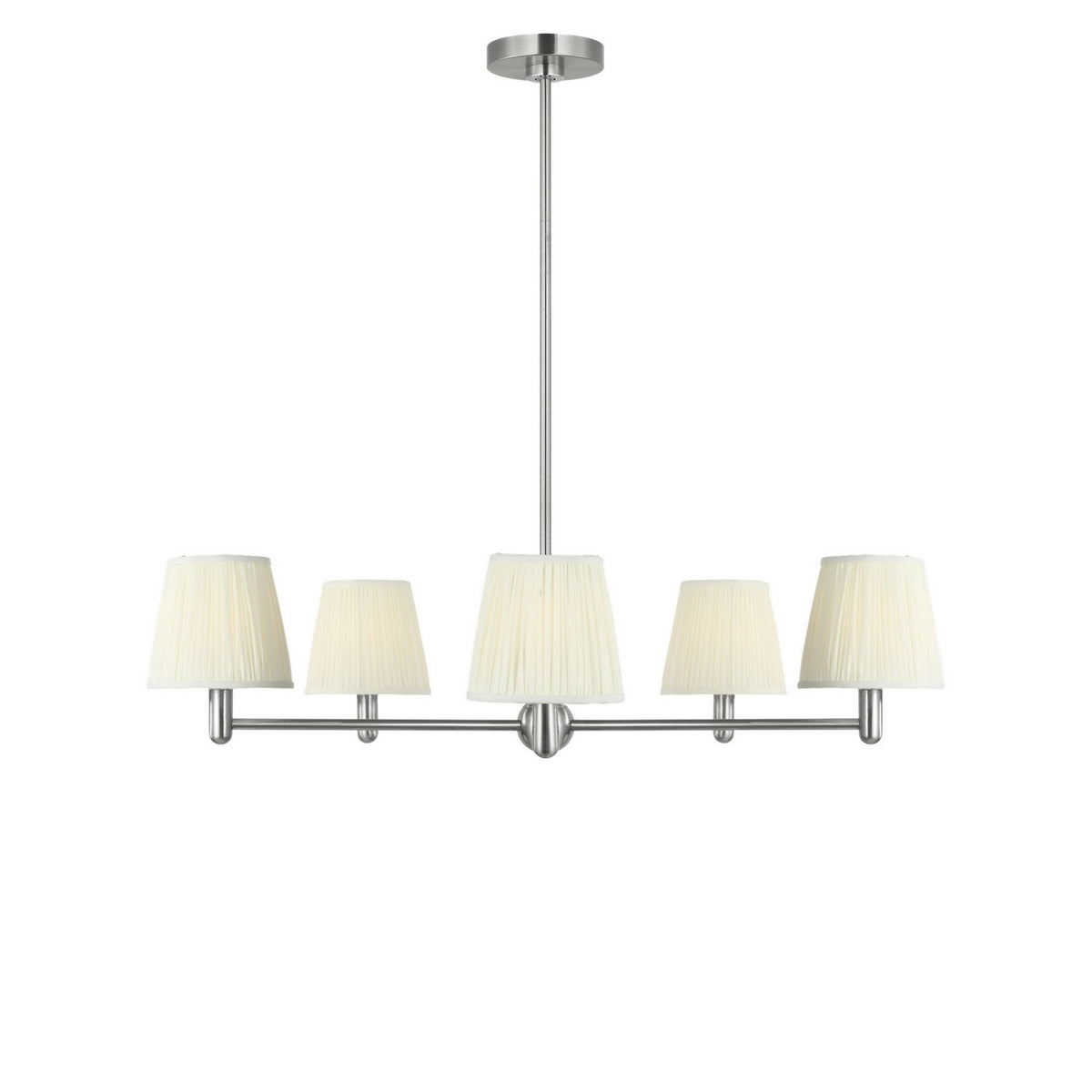 Generation Lighting - GLC1865BNE - Five Light Chandelier - Vilera - Brushed Nickel