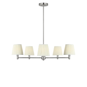 Generation Lighting - GLC1865BNE - Five Light Chandelier - Vilera - Brushed Nickel