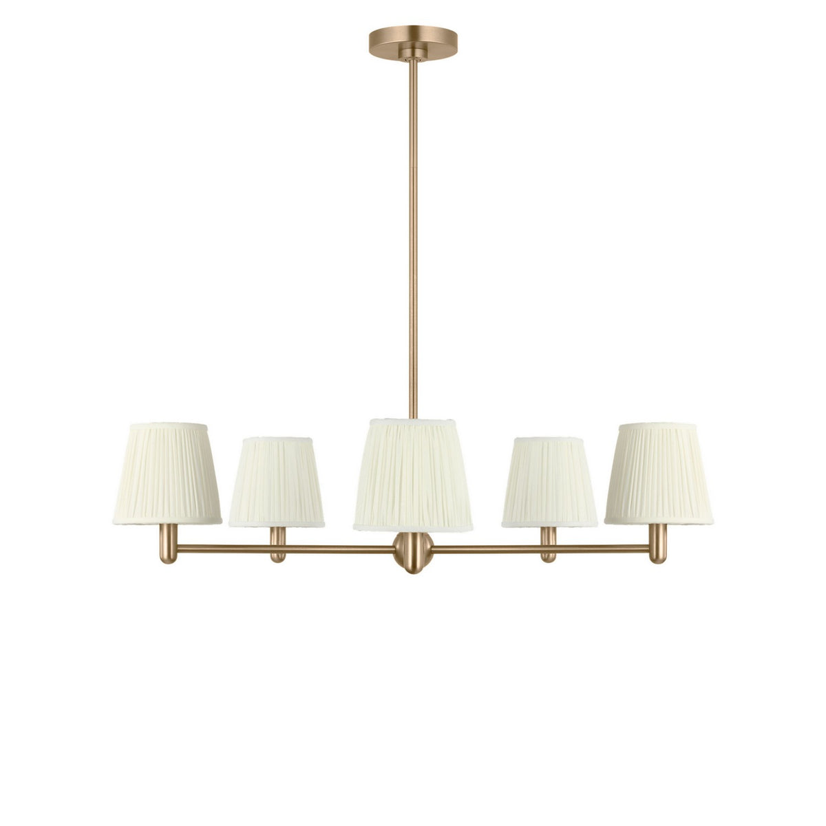Generation Lighting - GLC1865SBE - Five Light Chandelier - Vilera - Satin Brass