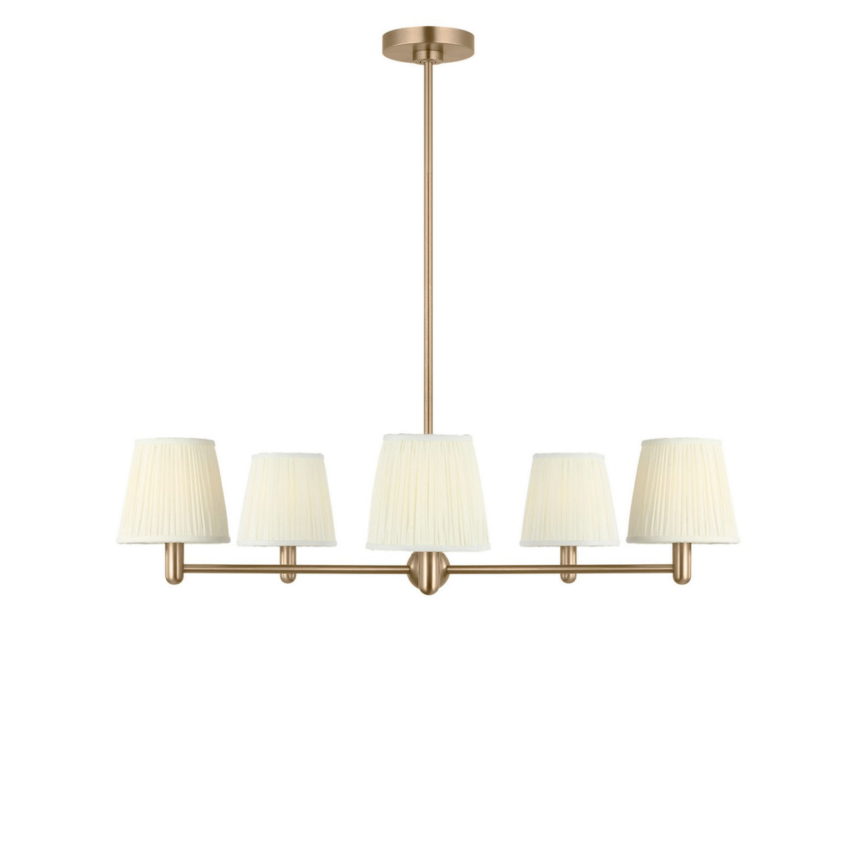 Generation Lighting - GLC1865SBE - Five Light Chandelier - Vilera - Satin Brass