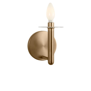 Generation Lighting - GLW1881SBE - One Light Wall Sconce - Vilera - Satin Brass