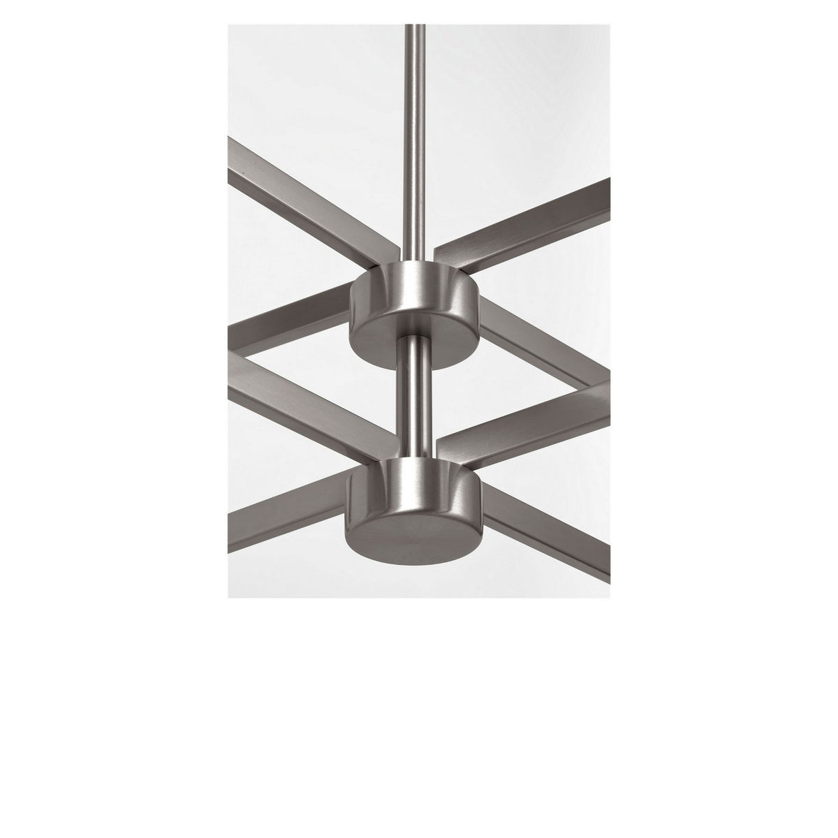 Generation Lighting - GLC2068BN - Eight Light Chandelier - Zentro - Brushed Nickel