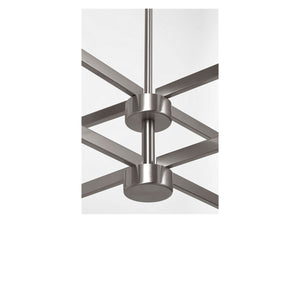 Generation Lighting - GLC2068BN - Eight Light Chandelier - Zentro - Brushed Nickel