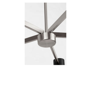 Generation Lighting - GLC2068BNE - Eight Light Chandelier - Zentro - Brushed Nickel
