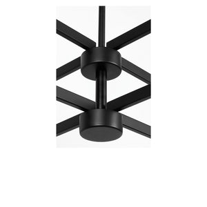 Generation Lighting - GLC2068MBK - Eight Light Chandelier - Zentro - Midnight Black