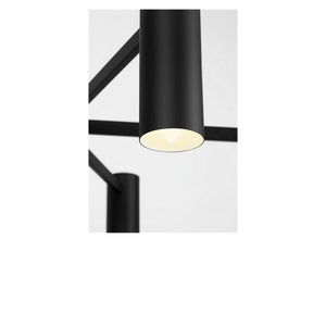 Generation Lighting - GLC2068MBK - Eight Light Chandelier - Zentro - Midnight Black