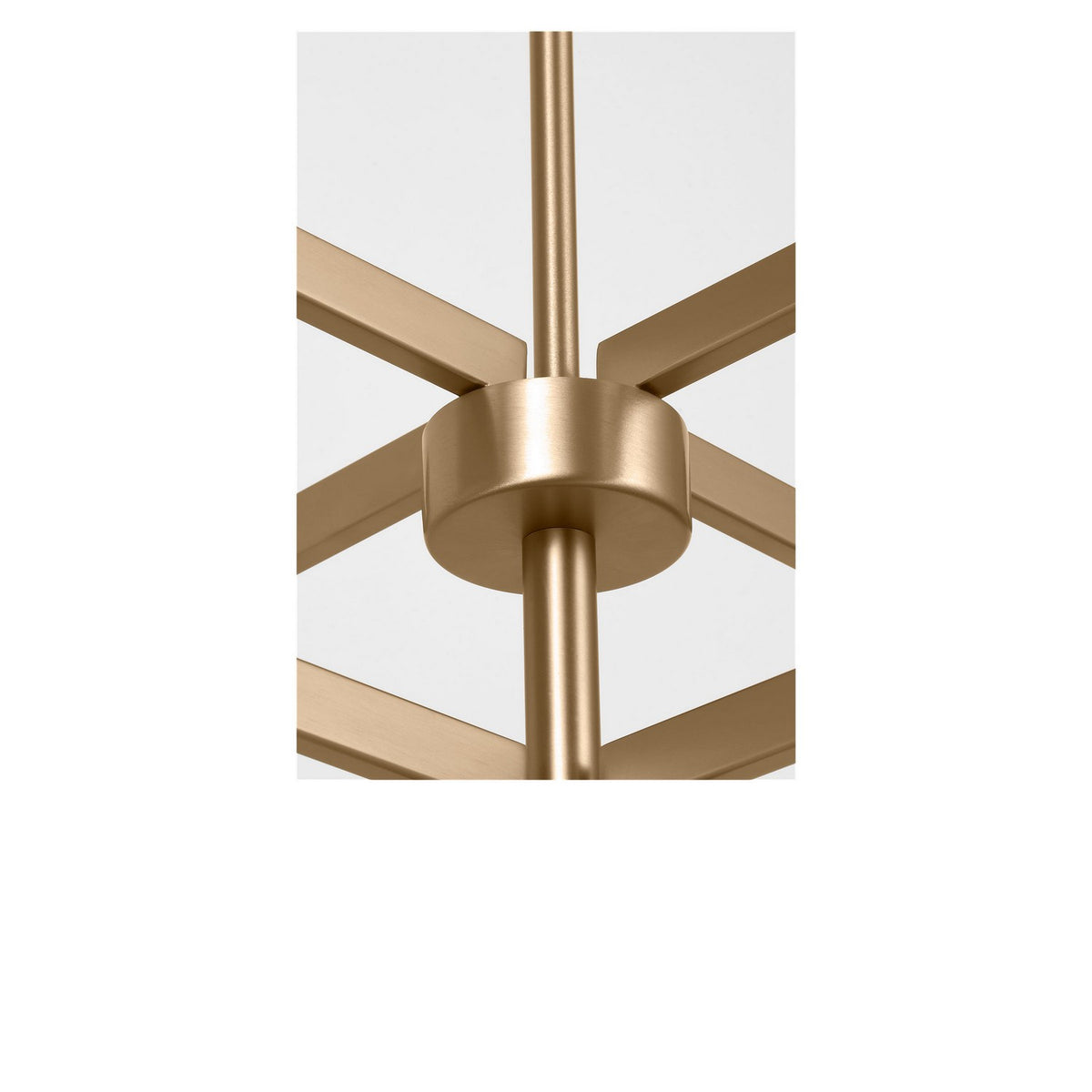 Generation Lighting - GLC2068SB - Eight Light Chandelier - Zentro - Satin Brass