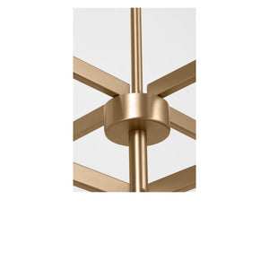 Generation Lighting - GLC2068SBE - Eight Light Chandelier - Zentro - Satin Brass