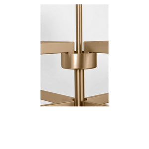 Generation Lighting - GLC2068SBE - Eight Light Chandelier - Zentro - Satin Brass