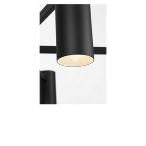 Generation Lighting - GLC2055MBKE - Five Light Chandelier - Zentro - Midnight Black