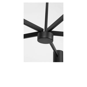 Generation Lighting - GLC2055MBKE - Five Light Chandelier - Zentro - Midnight Black