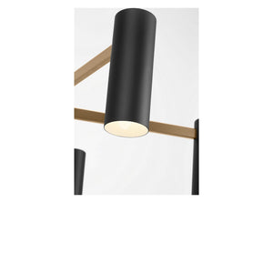 Generation Lighting - GLC2055SB - Five Light Chandelier - Zentro - Satin Brass