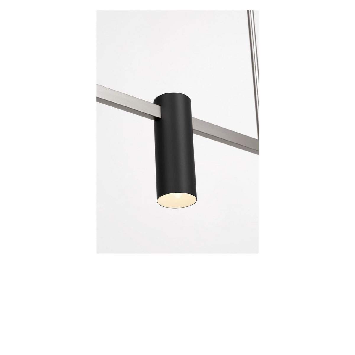 Generation Lighting - GLC2074BN - Four Light Linear Chandelier - Zentro - Brushed Nickel