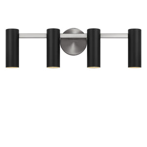 Generation Lighting - GLV2084BNE - Four Light Vanity - Zentro - Brushed Nickel