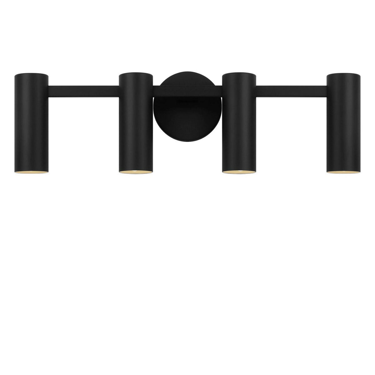 Generation Lighting - GLV2084MBK - Four Light Vanity - Zentro - Midnight Black