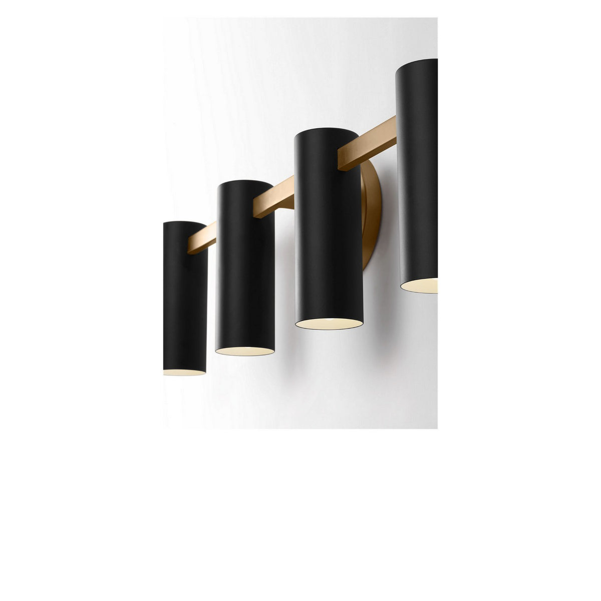 Generation Lighting - GLV2084SB - Four Light Vanity - Zentro - Satin Brass
