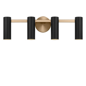Generation Lighting - GLV2084SBE - Four Light Vanity - Zentro - Satin Brass