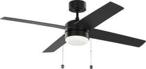 Generation Lighting - 4LNI52MBKAWD - 52" Ceiling Fan - Loni - Midnight Black