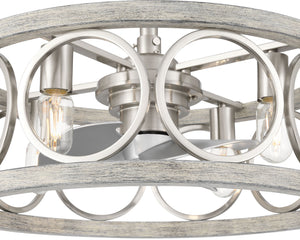 Hunter - 50104 - 22" Fandelier - Haven Fandelier - Brushed Nickel
