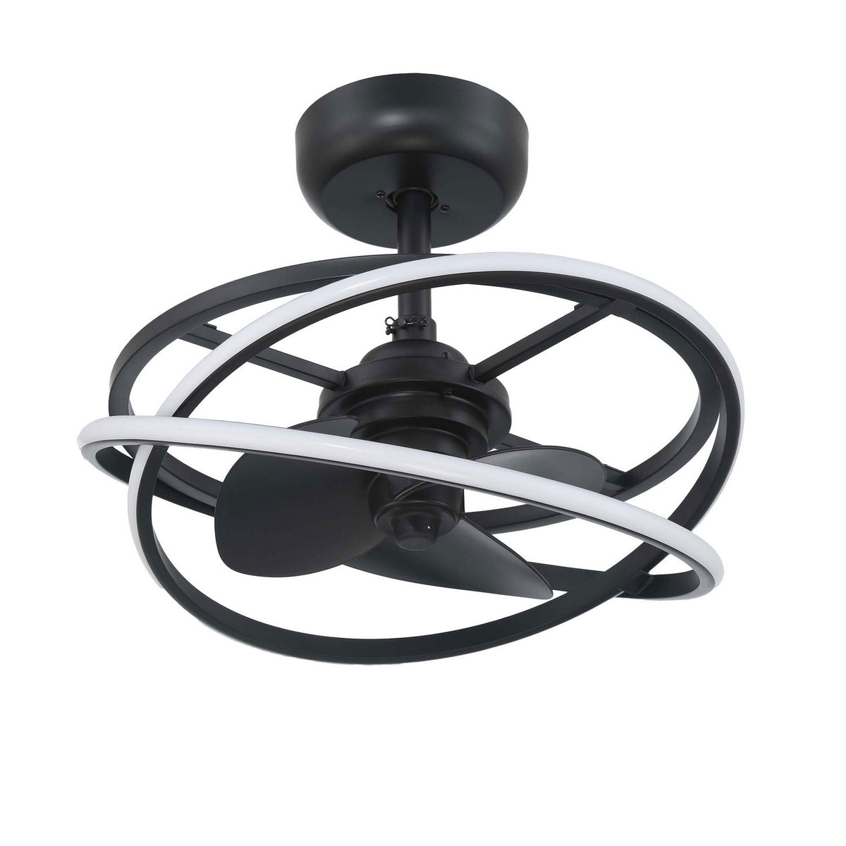 Hunter - 50300 - 20" Fandelier - Cirro Fandelier - Matte Black