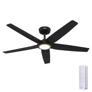 Hunter - 53642 - 44" Ceiling Fan - Zentech - Matte Black