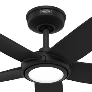 Hunter - 53642 - 44" Ceiling Fan - Zentech - Matte Black