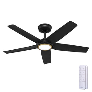 Hunter - 53642 - 44" Ceiling Fan - Zentech - Matte Black