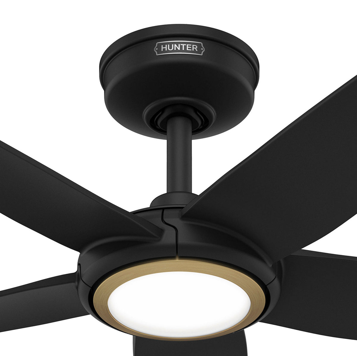 Hunter - 53642 - 44" Ceiling Fan - Zentech - Matte Black