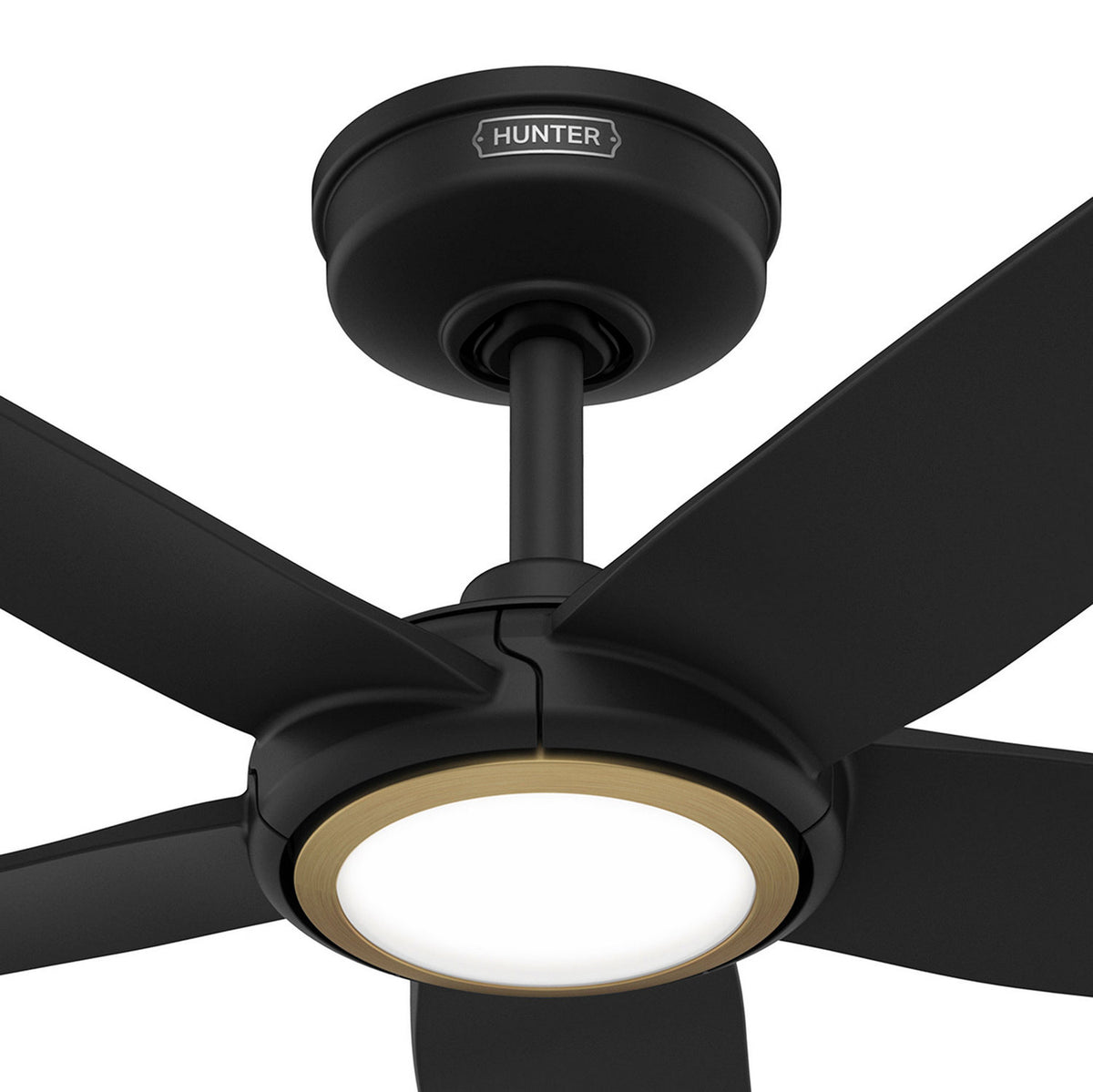 Hunter - 53642 - 44" Ceiling Fan - Zentech - Matte Black