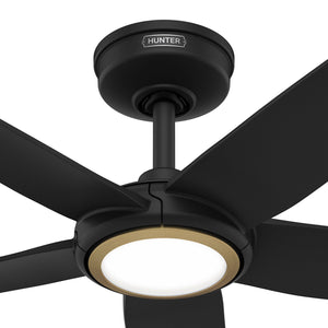 Hunter - 53642 - 44" Ceiling Fan - Zentech - Matte Black