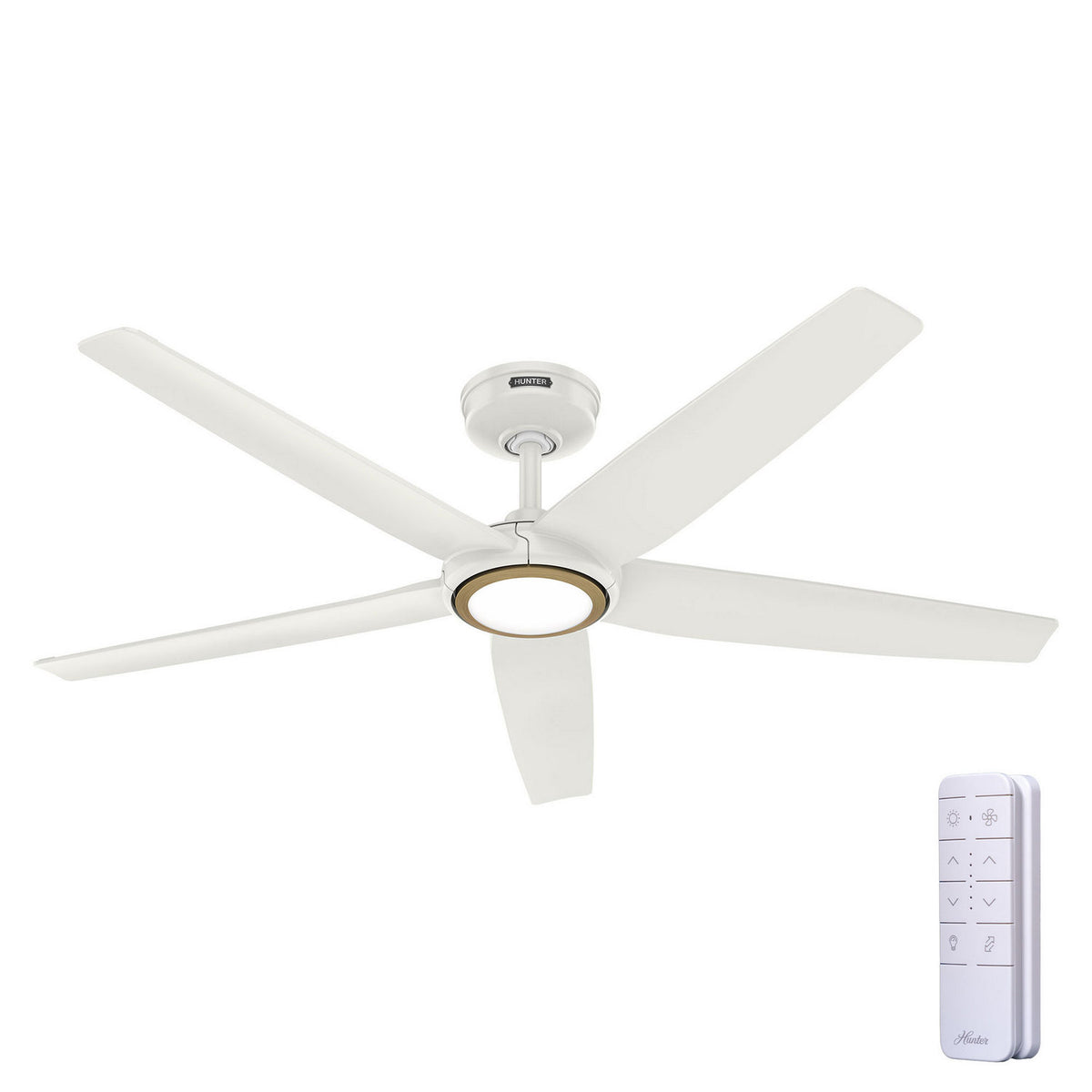 Hunter - 53642 - 44" Ceiling Fan - Zentech - Matte Black