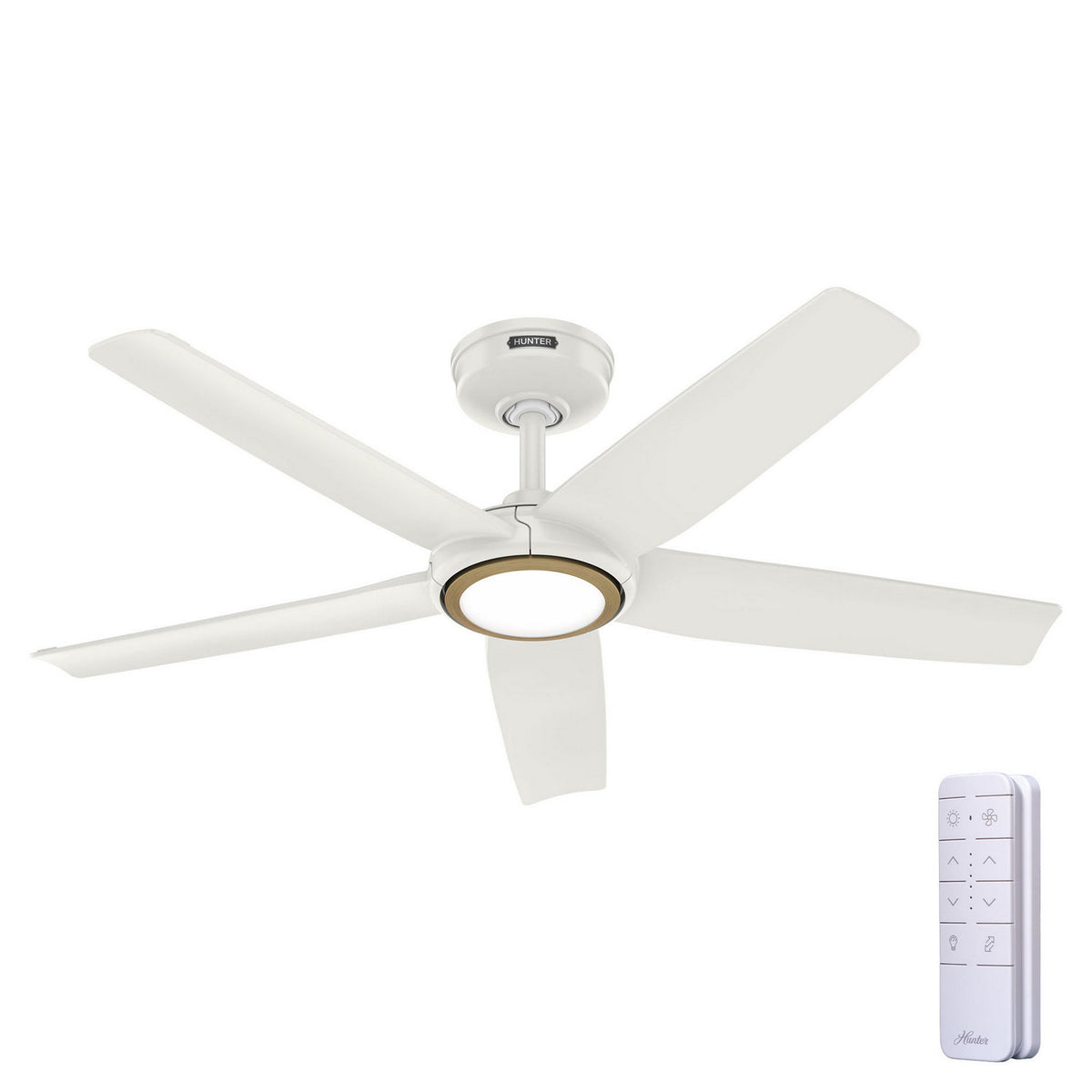 Hunter - 53642 - 44" Ceiling Fan - Zentech - Matte Black