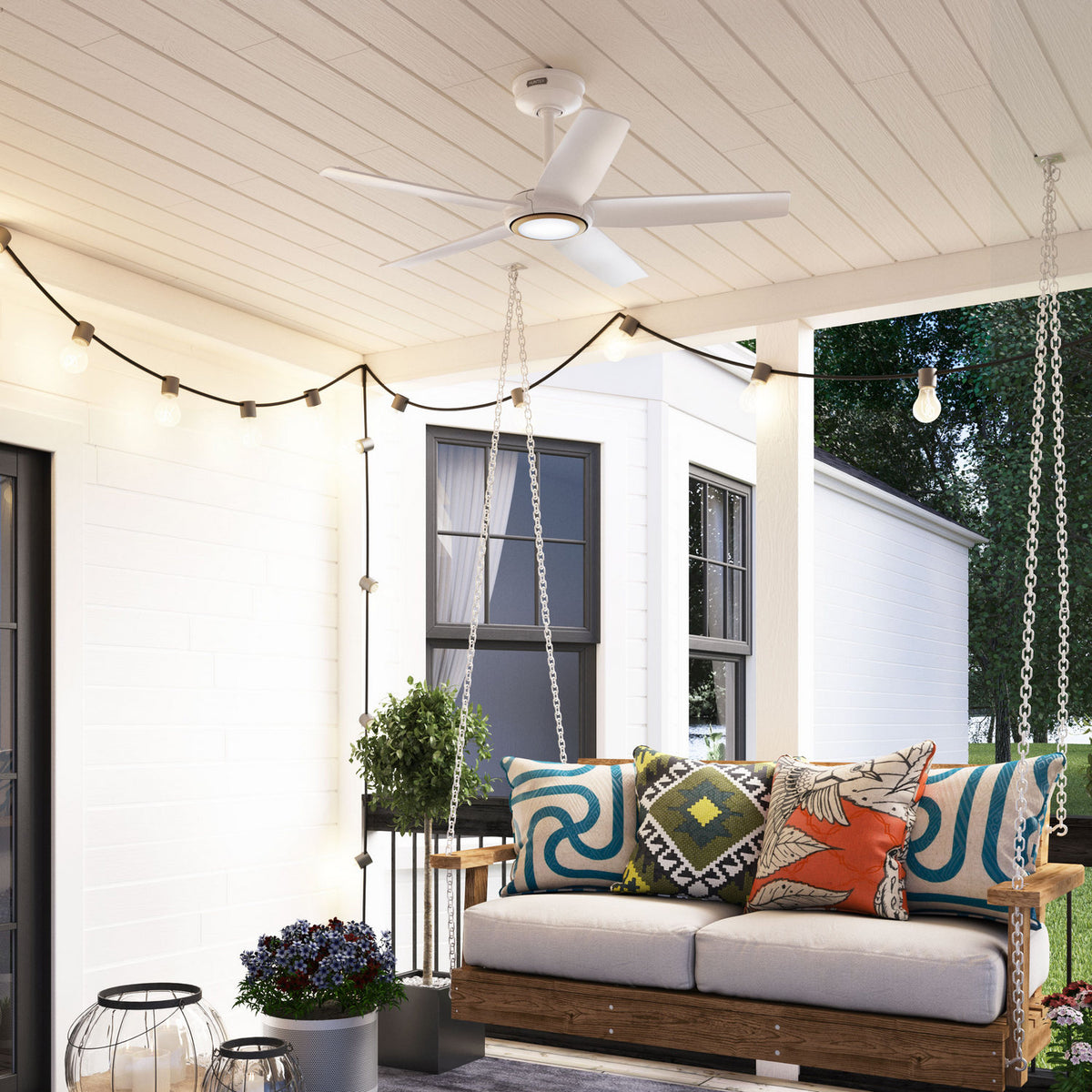 Hunter - 53642 - 44" Ceiling Fan - Zentech - Matte Black