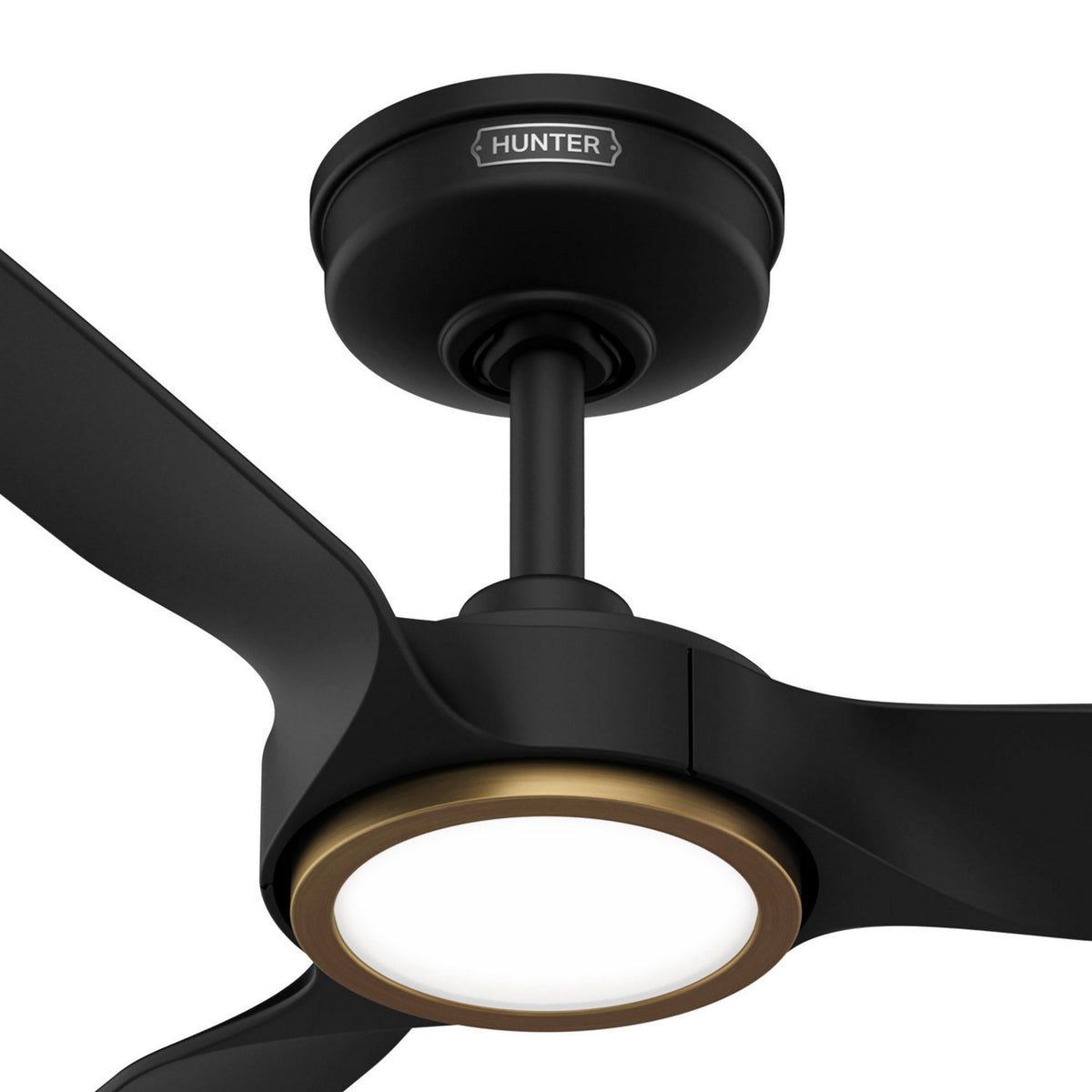 Hunter - 53642 - 44" Ceiling Fan - Zentech - Matte Black