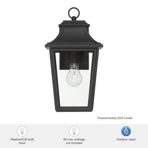 Hunter - 46080 - One Light Outdoor Wall Mount - Spring Cove - Matte Black