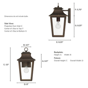 Hunter - 46080 - One Light Outdoor Wall Mount - Spring Cove - Matte Black