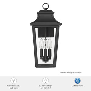 Hunter - 46080 - One Light Outdoor Wall Mount - Spring Cove - Matte Black