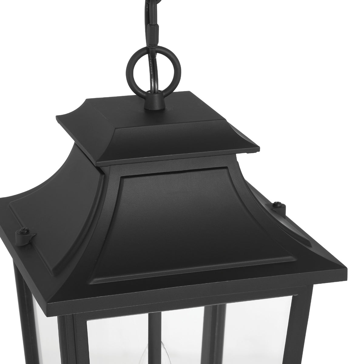 Hunter - 46084 - Three Light Outdoor Pendant - Spring Cove - Matte Black
